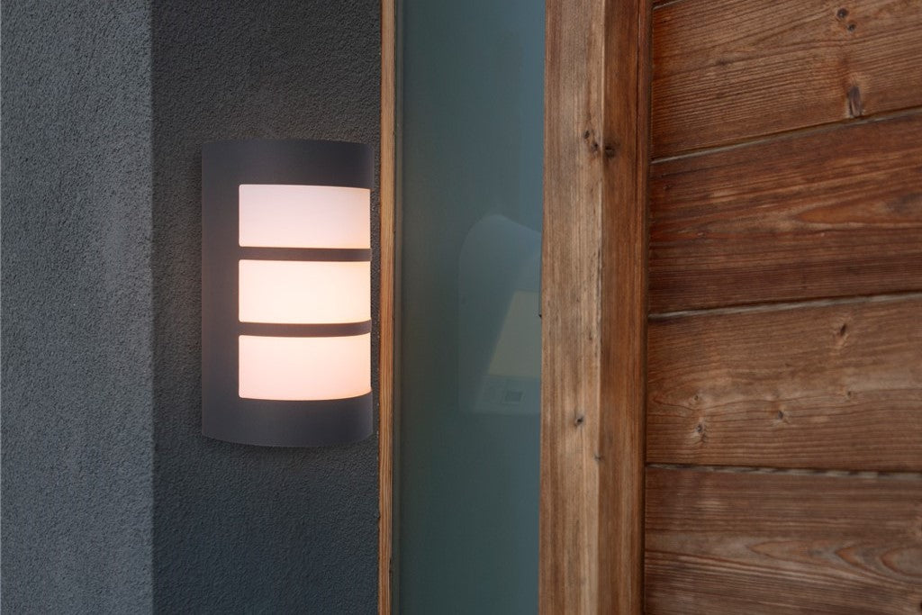 NILA OUTDOOR WALL 1 LIGHT E27 CHARCOAL GREY
