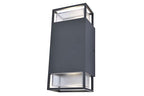 RIDGE OUTDOOR WALL 2 LIGHT GU10 DARK GREY