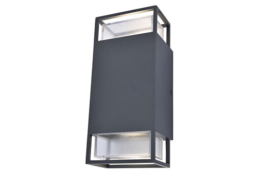 RIDGE OUTDOOR WALL 2 LIGHT GU10 DARK GREY