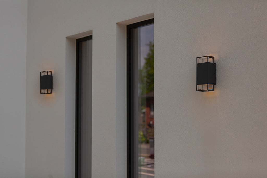 RIDGE OUTDOOR WALL 2 LIGHT GU10 DARK GREY