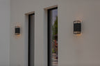 RIDGE OUTDOOR WALL 2 LIGHT GU10 DARK GREY