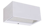 GEMINI SQUARE SMALL OUTDOOR LED WALL UP & DOWN 1 LIGHT WHITE