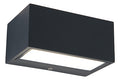 GEMINI SQUARE SMALL OUTDOOR LED WALL UP & DOWN 1 LIGHT DARK GREY