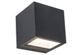 GEMINI SQUARE OUTDOOR WALL 2 LIGHT DARK GREY