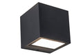 GEMINI SQUARE OUTDOOR WALL 1 LIGHT DARK GREY