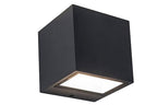 GEMINI SQUARE OUTDOOR WALL 1 LIGHT DARK GREY