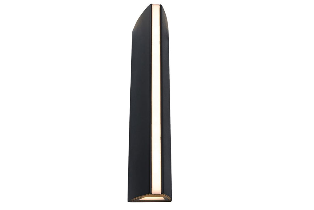LEO OUTDOOR LED WALL 1 LIGHT BLACK