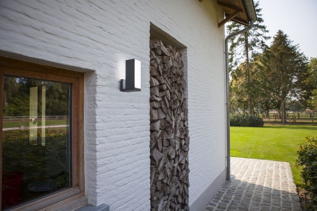 CUBA OUTDOOR LED WALL 1 LIGHT LUTEC CONNECTED DARK GREY