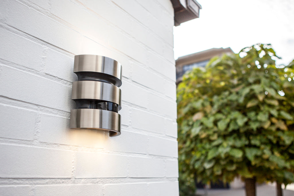 MAYA OUTDOOR LED WALL PIR 1 LIGHT STAINLESS STEEL