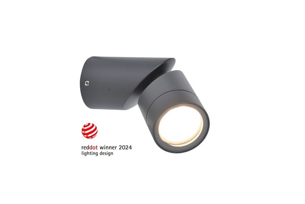 TUBON OUTDOOR LED WALL 1 LIGHT GU10 DARK GREY