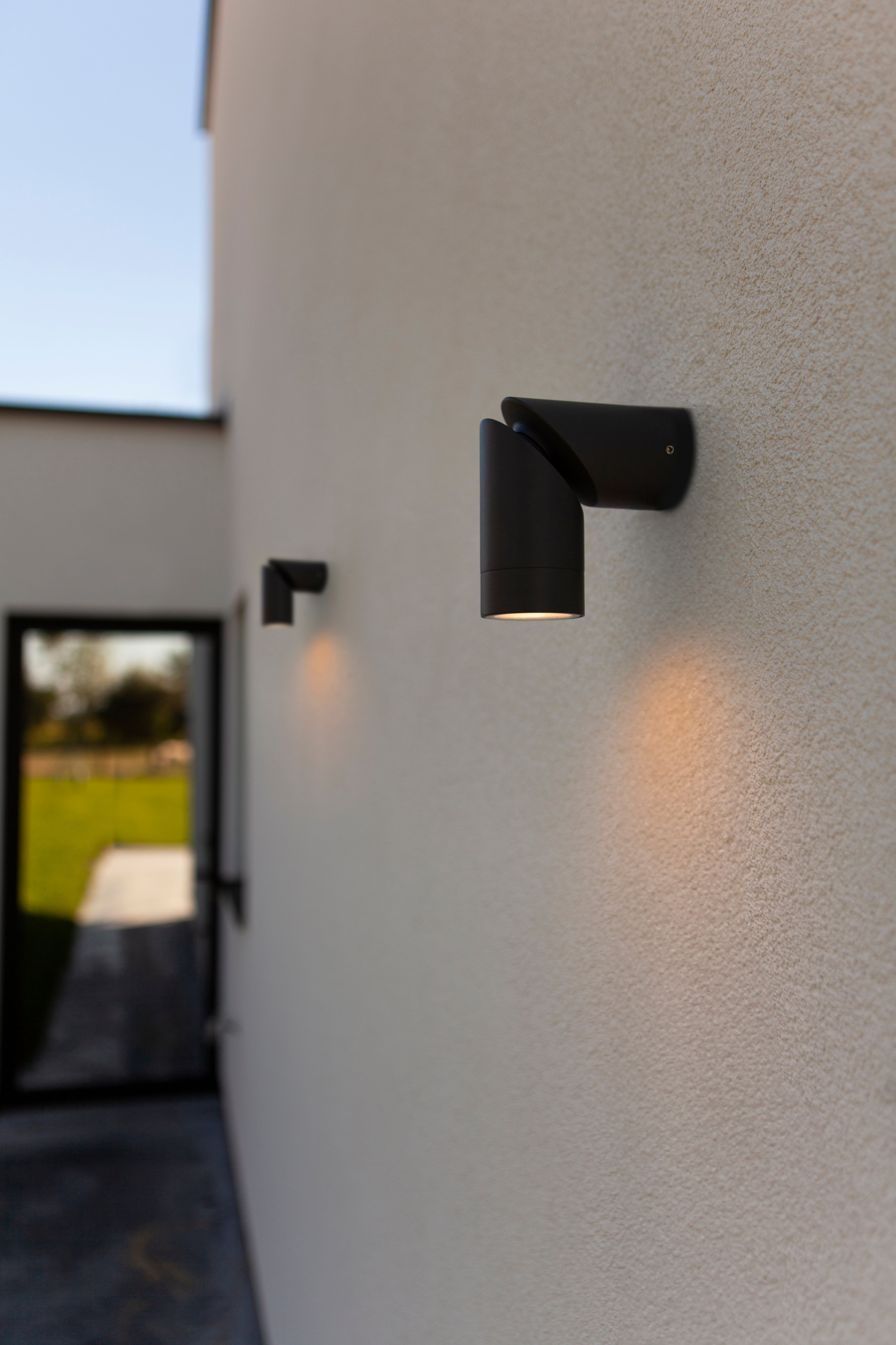 TUBON OUTDOOR LED WALL 1 LIGHT GU10 DARK GREY