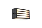 ZEBRA OUTDOOR LED WALL 1 LIGHT E27 DARK GREY