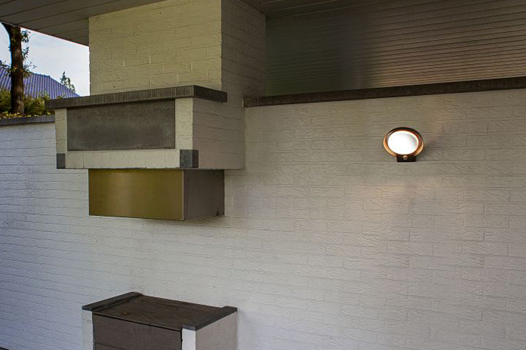 POLO OUTDOOR LED WALL 1 LIGHT PIR DARK GREY