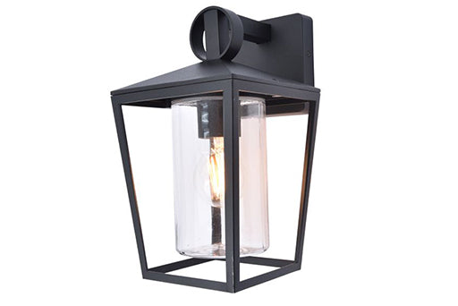 WEST OUTDOOR WALL DOWN 1 LIGHT E27 BLACK