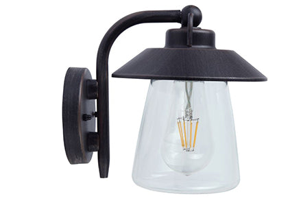 CATE OUTDOOR WALL 1 LIGHT E27 BLACK