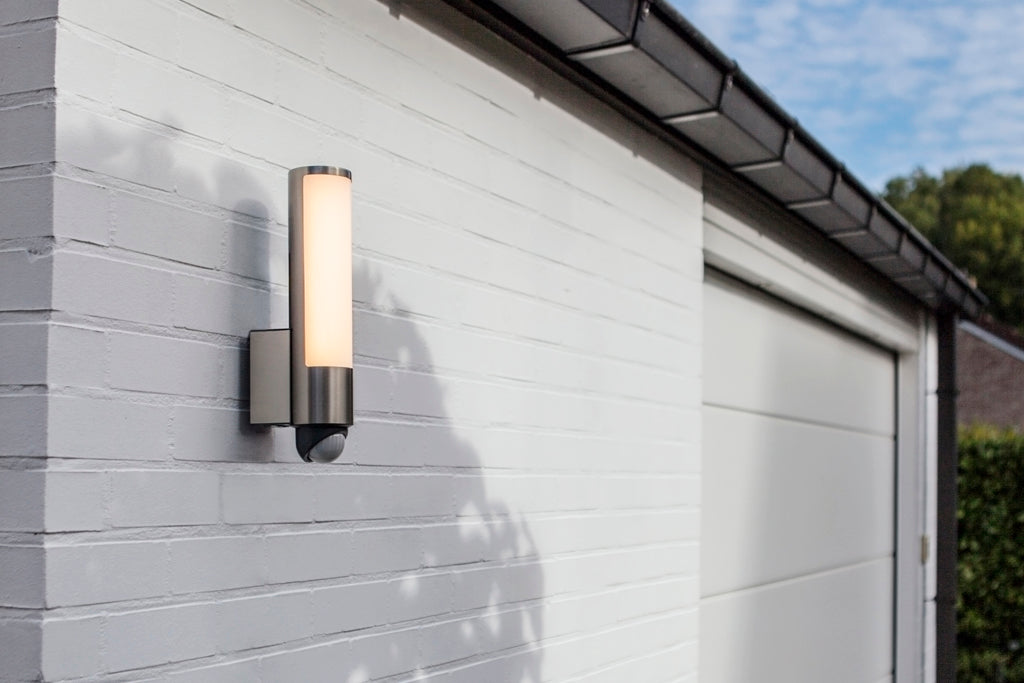 LEDA OUTDOOR LED WALL 1 LIGHT PIR STAINLESS STEEL