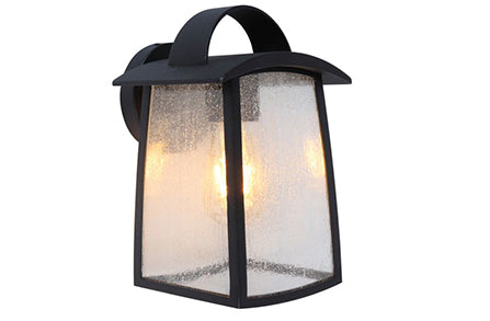 KELSEY OUTDOOR WALL MEDIUM 1 LIGHT E27 BLACK
