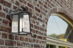 KELSEY OUTDOOR WALL MEDIUM 1 LIGHT E27 BLACK