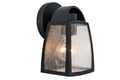 KELSEY OUTDOOR WALL SMALL 1 LIGHT E27 BLACK