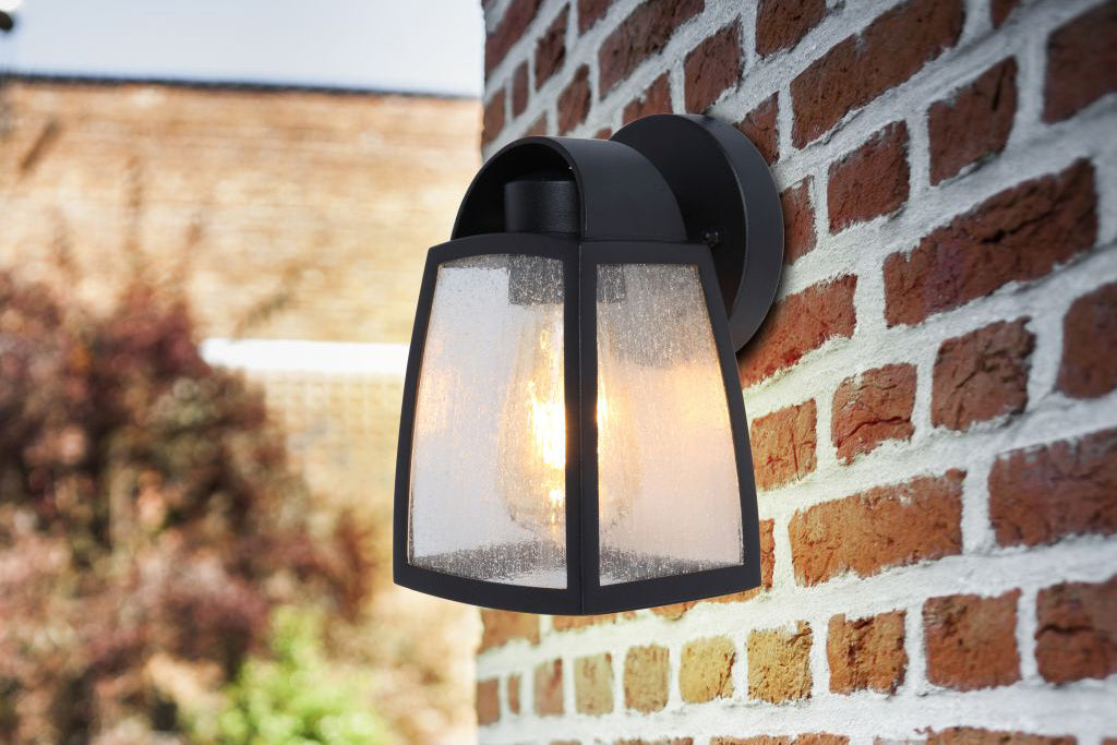 KELSEY OUTDOOR WALL SMALL 1 LIGHT E27 BLACK