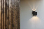 RIALTO OUTDOOR LED WALL UP&DOWN 2 LIGHT BLACK