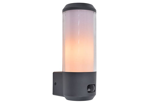HEROS OUTDOOR WALL 1 LIGHT PIR E27 DARK GREY