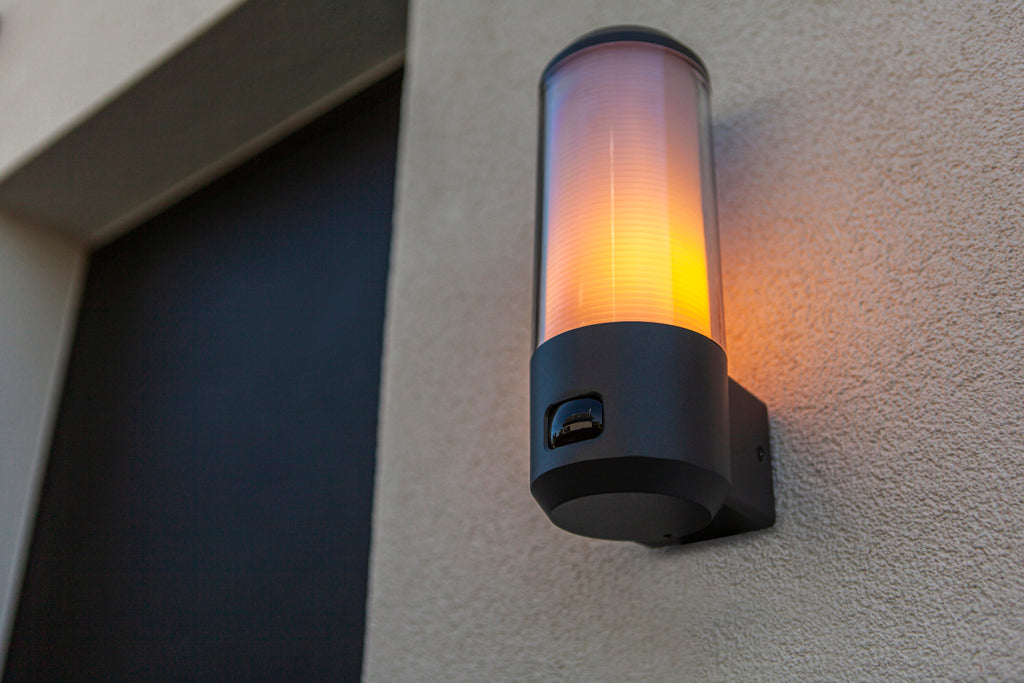 HEROS OUTDOOR WALL 1 LIGHT PIR E27 DARK GREY