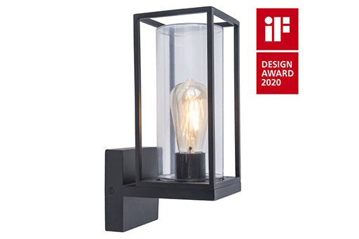 FLAIR OUTDOOR E27 WALL 1 LIGHT BLACK