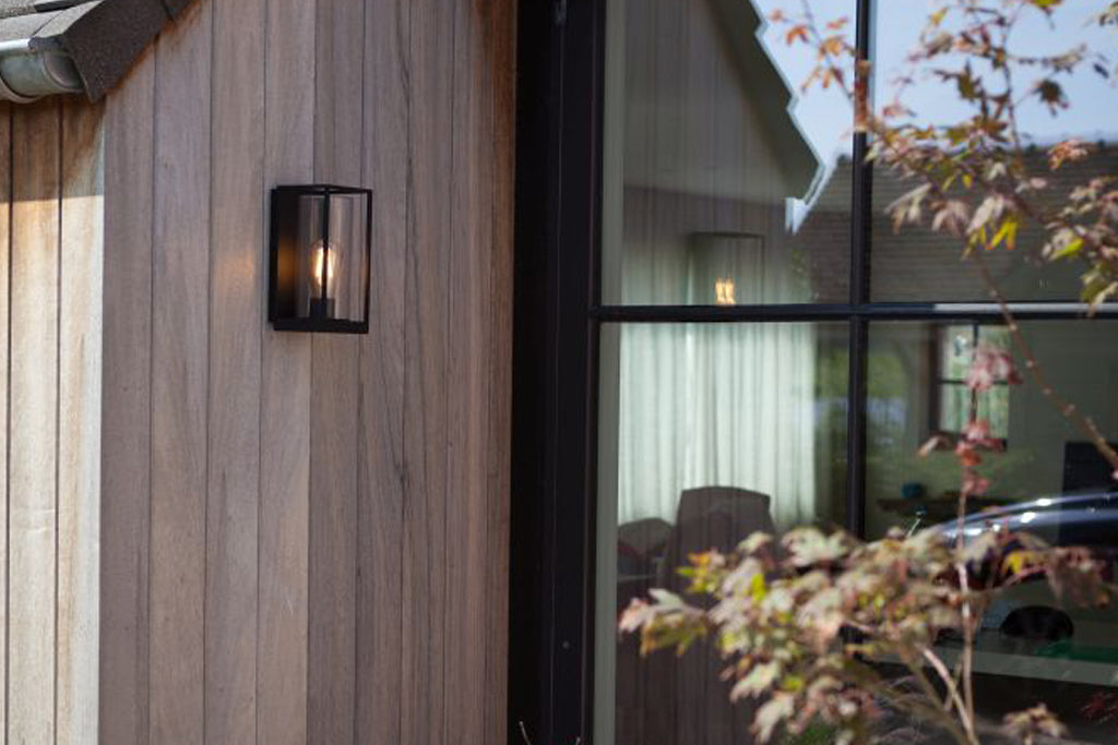 FLAIR OUTDOOR E27 HALF WALL 1 LIGHT BLACK