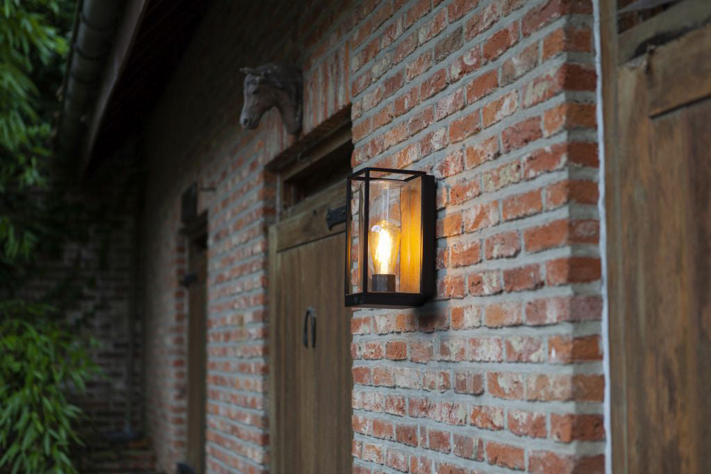 FLAIR OUTDOOR E27 HALF WALL 1 LIGHT BLACK