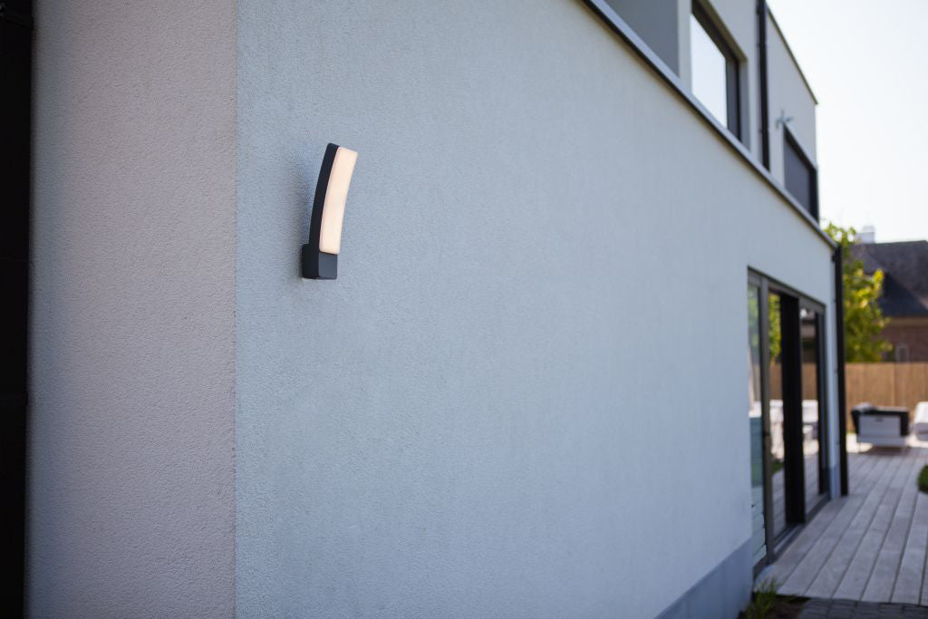 KIRA OUTDOOR LED WALL 1 LIGHT DARK GREY - CCT WHITES