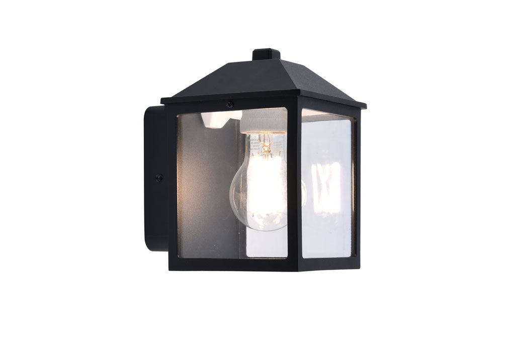 SPIRE OUTDOOR LED WALL 1 LIGHT E27 BLACK
