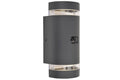 FOCUS OUTDOOR LED WALL UP&DOWN 2 LIGHT PIR GU10 DARK GREY