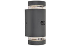 FOCUS OUTDOOR LED WALL UP&DOWN 2 LIGHT PIR GU10 DARK GREY