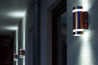 FOCUS ROUND OUTDOOR WALL UP & DOWN 1 LIGHT GU10 STAINLESS STEEL