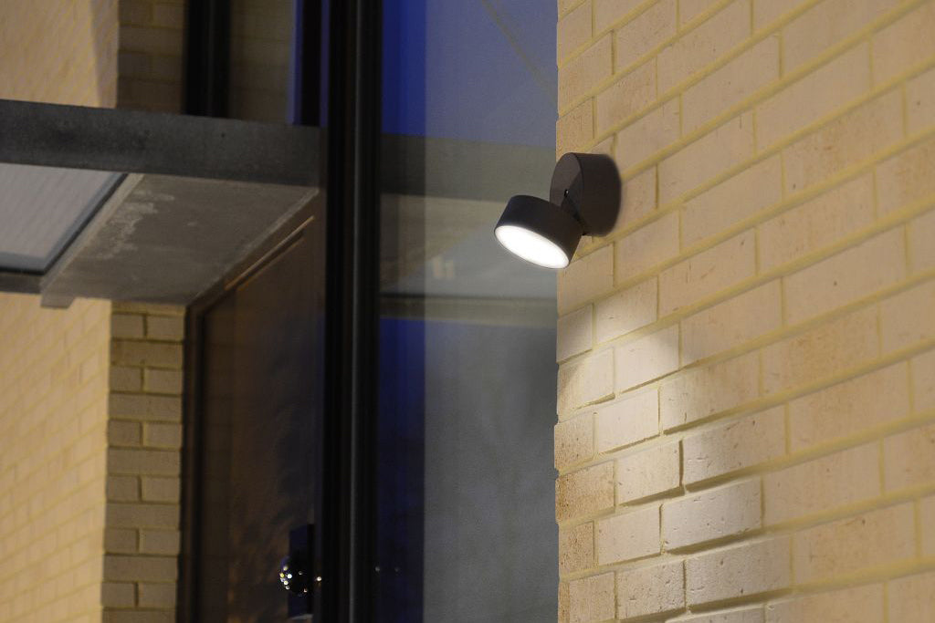 TRUMPET OUTDOOR LED WALL 1 LIGHT DARK GREY