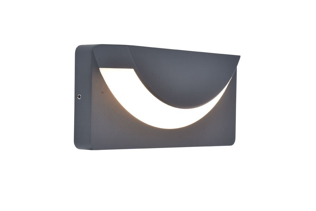 LUPS OUTDOOR LED WALL 1 LIGHT DARK GREY
