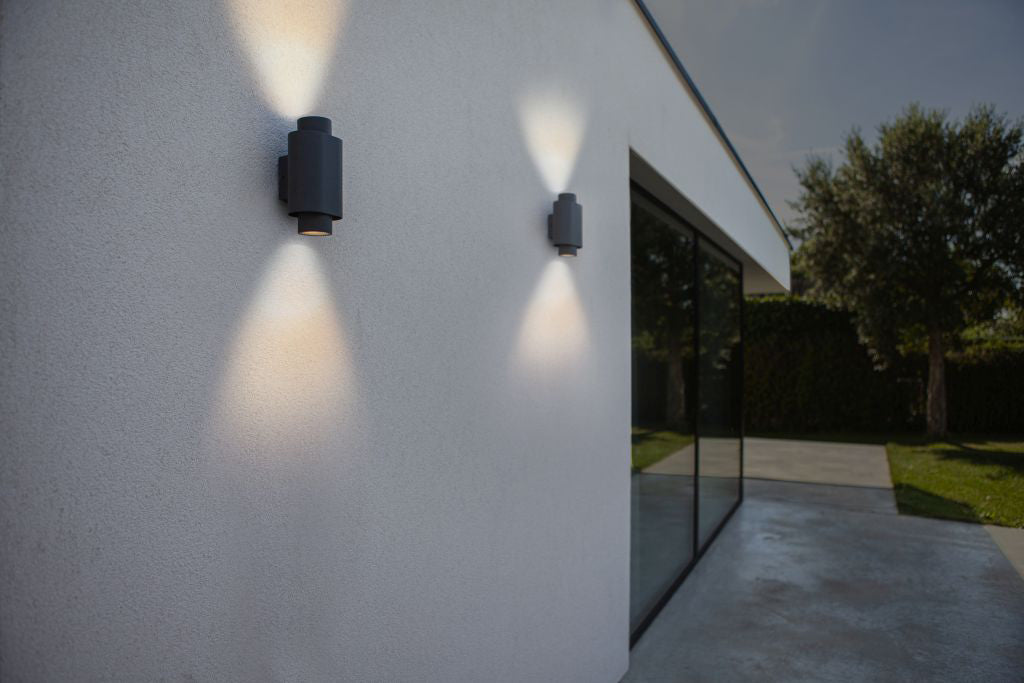 CYPRES OUTDOOR LED WALL UP&DOWN 2 LIGHT GU10 DARK GREY