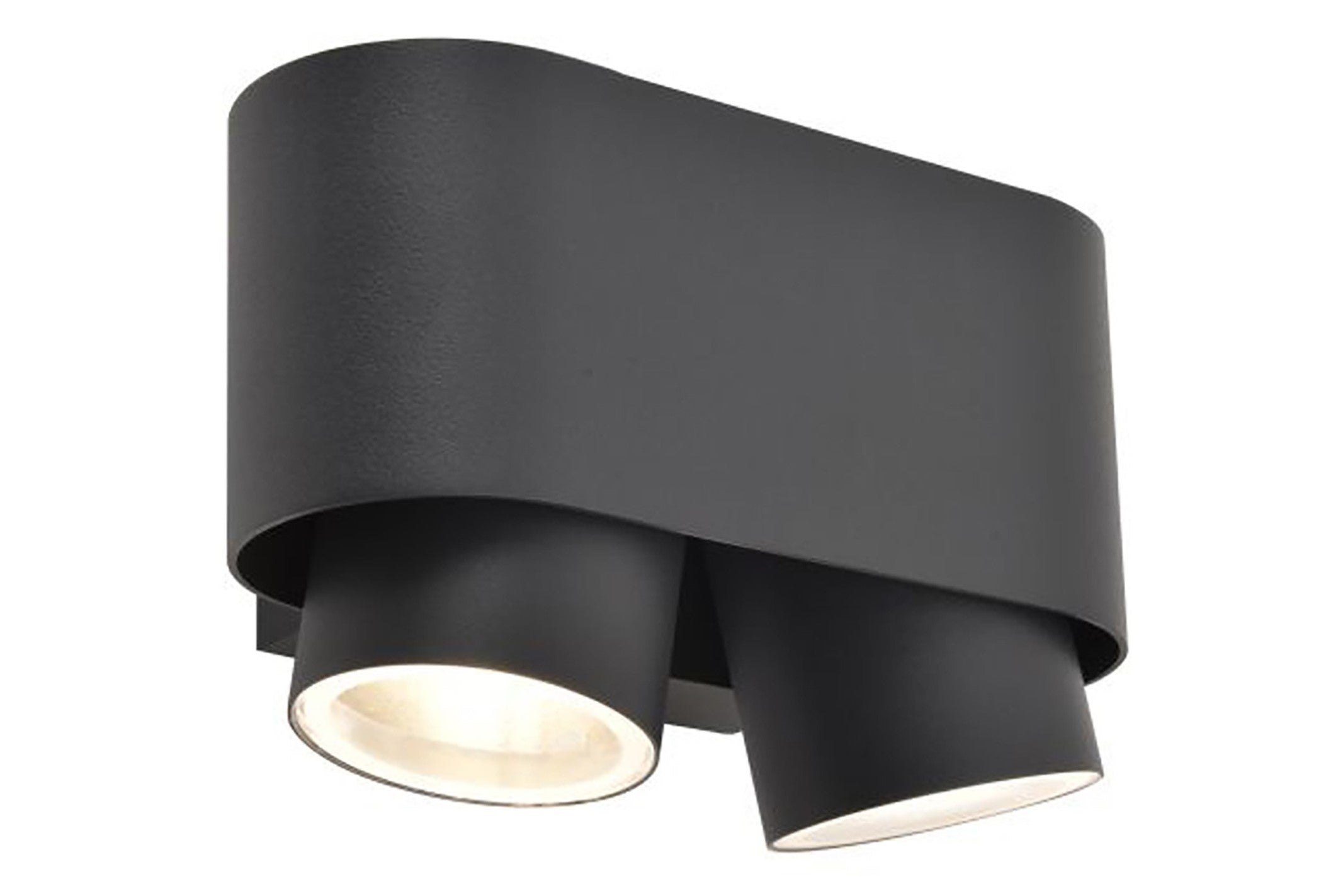 CYPRES OUTDOOR LED WALL DOWN 2 LIGHT GU10 DARK GREY