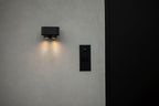 CYPRES OUTDOOR LED WALL DOWN 2 LIGHT GU10 DARK GREY