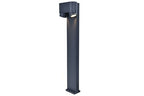 CYPRES OUTDOOR LED BOLLARD 2 LIGHT GU10 DARK GREY