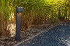 CYPRES OUTDOOR LED BOLLARD 2 LIGHT GU10 DARK GREY