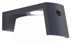 MOON SOLAR LED WALL 1 LIGHT PIR DARK GREY