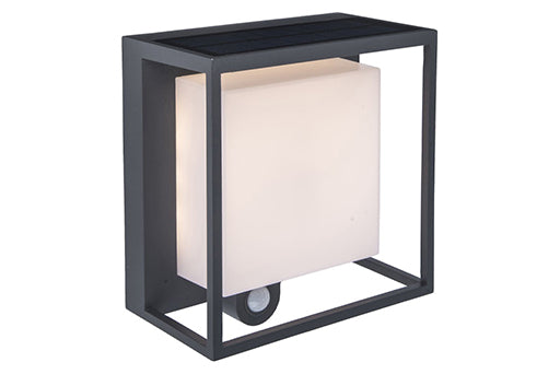 CURTIS SOLAR LED WALL 1 LIGHT DARK GREY