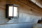 CURTIS SOLAR LED WALL 1 LIGHT DARK GREY