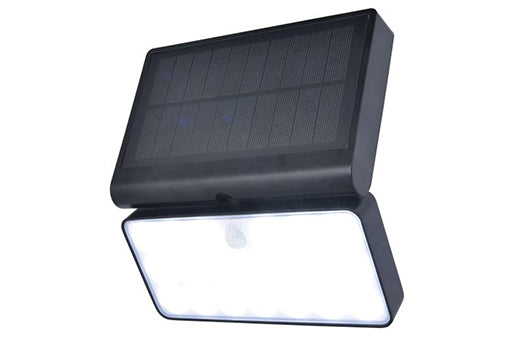 TUDA SOLAR LED WALL PIR 1 LIGHT BLACK LUTEC CONNECT