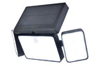 TUDA SOLAR LED WALL 3 LIGHT PIR BLACK LUTEC CONNECT