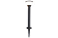KARLO SOLAR LED BOLLARD 1 LIGHT W/SPIKE BLACK LUTEC CONNECT