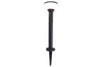 KARLO SOLAR LED BOLLARD 1 LIGHT W/SPIKE BLACK LUTEC CONNECT