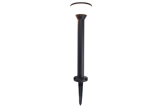 KARLO SOLAR LED BOLLARD 1 LIGHT W/SPIKE BLACK LUTEC CONNECT